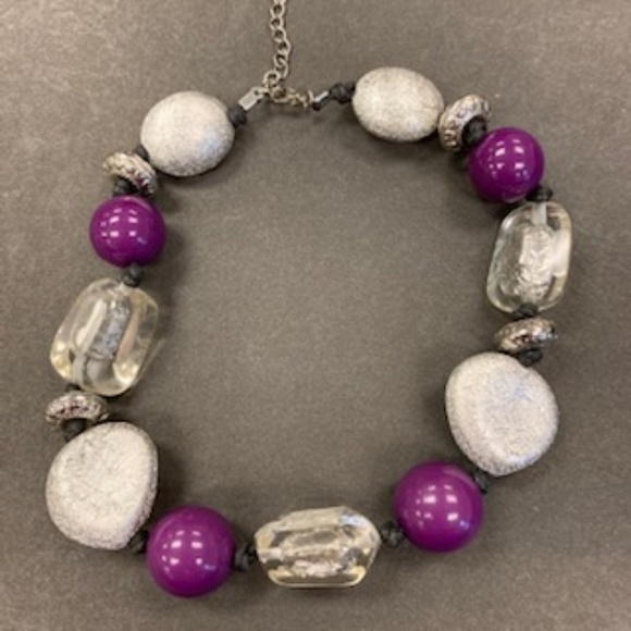 Multi-color Large Beaded Necklace - Picture 3 of 3